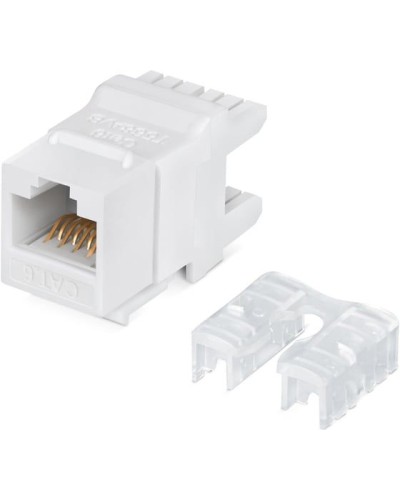 Модуль Keystone Jack RJ-45(8P8C), UTP неэкранированный, CAT 6, тип 180 градусов, белый REXANT PRO 02-0250 в Прокопьевске Модули Keystone Pintop.ru