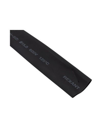 Термоусаживаемая трубка 15.0 / 7.5 мм черная (100 м/бухта) REXANT (49-1506) в Прокопьевске Монтажные материалы Pintop.ru