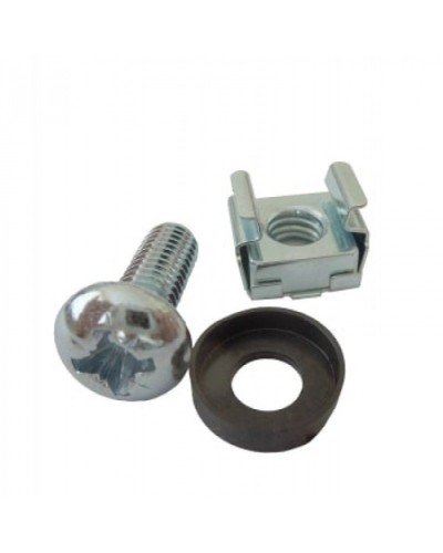 Комплект крепежа (винт М5 чёрный, гайка кузовная М5, шайба 5 чёрная по 40шт) МЕТА 9919 в Прокопьевске Система оповещения и трансляции Мета Pintop.ru