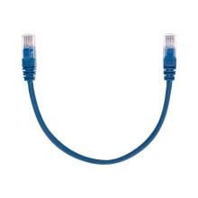 Патч-корд U/UTP, CAT 5e, RJ45-RJ45, 26AWG, LSZH, синий, 0,3м REXANT 02-0104-03