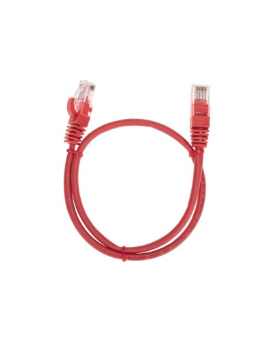 Патч-корд U/UTP, CAT 5e, RJ45-RJ45, 26AWG, LSZH, красный, 0,5м REXANT 02-0103-05 в Прокопьевске Патчкорды (медные) Pintop.ru