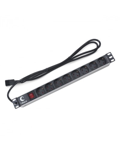 Блок на 8 розеток IEC 320 горизонтальный для 19 шкафов Cabeus (PDU-8P-2IEC) в Прокопьевске Блоки розеток Pintop.ru