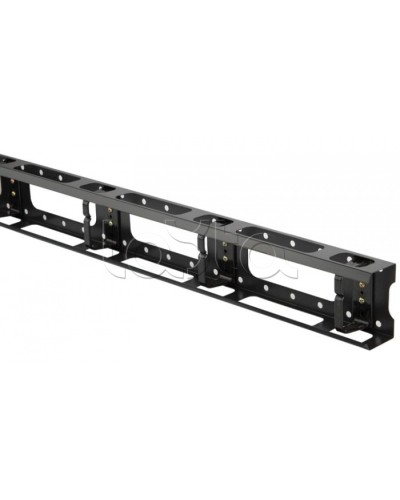 Организатор кабельный металлический вертикальный 32U, черный Hyperline CMV-32U-ML в Прокопьевске Аксессуары для кабель-канала Pintop.ru