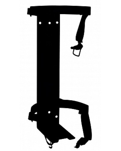 Кронштейн ПОЖТЕХНИКА КТР-10/12 на 2 ремнях (d180-185) для ОП/ОВП-10, ОП-12 в Прокопьевске Аксессуары для огнетушителей Pintop.ru