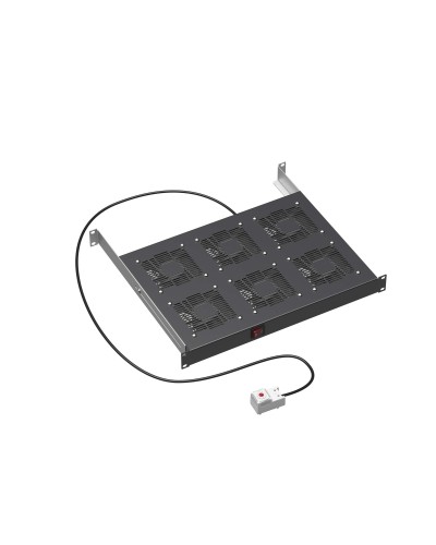 19 Вентиляторный модуль 6 вентиляторов с термостатом для 19 IT-корпусов STI/CQE, RAL9005 DKC (R519VSIT6FTB) в Прокопьевске Вентиляторные модули Pintop.ru