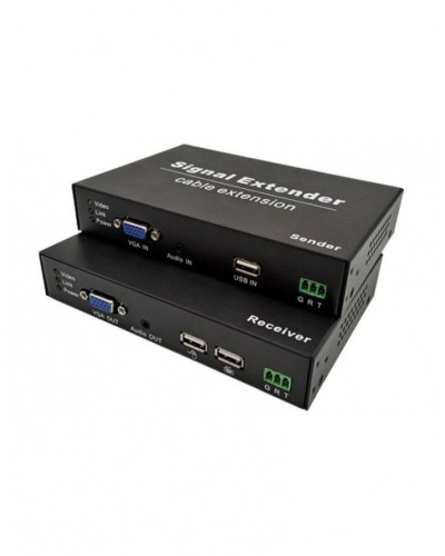 NST NS-HDU-VGA-KVM-AR KVM VGA+USB удлинитель по витой паре с поддержкой Audio, RS232 до 120м в Прокопьевске Системы видеонаблюдения Pintop.ru