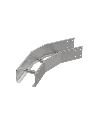 Угол лестничный горизонтальный 45 гр. 150х600х1,2 мм HD85 N КМ-профиль (LGL45-150-600-1.2 HD85 N) в Прокопьевске Аксессуары для лотков Pintop.ru