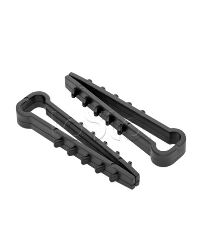 Дюбель-хомут для плоского кабеля (5-8мм) черный (100шт.) EKF PROxima (plc-nccf-5x8b) в Прокопьевске Крепеж: Дюбели, шурупы, саморезы Pintop.ru