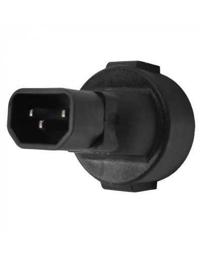 Адаптер переходной, розетка Schuko - вилка C14, 220В, 10А, черный LANMASTER (LAN-PPS/14-BK) в Прокопьевске Проходные адаптеры и розетки оптические Pintop.ru