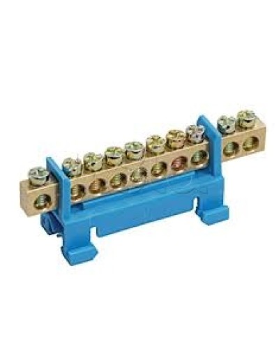 Шина N ноль с DIN-изолятором типа «Стойка» ШНИ-6х9-12-С-С IEK YNN10-69-12P-K07 в Прокопьевске Клеммные колодки Pintop.ru