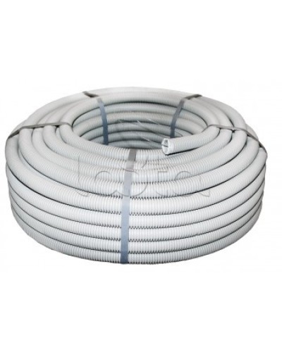 Труба гофр. ПВХ тяжелая с протяжкой d25 мм (75 м) серая EKF-Plast (tg-z-25-t) в Прокопьевске Труба гофрированная Pintop.ru