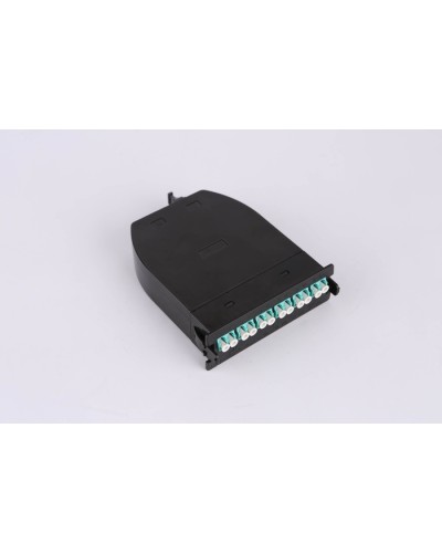 MPO кассета OM3, 12xLC, тип B, низкие потери, черная LANMASTER LAN-MCSB-1M-12LC/OM3 в Прокопьевске Коннекторы Pintop.ru