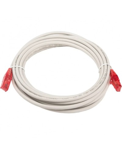 Патч-корд RJ45-RJ45, 4 пары, UTP, кат.5е, LSZH (5м) Hyperline PC-LPM-UTP-RJ45-RJ45-C5e-5M-LSZH-GY в Прокопьевске Патчкорды (медные) Pintop.ru