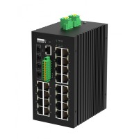 Управляемый промышленный L2+ коммутатор Gigalink GL-SW-G207-24P4ST-I