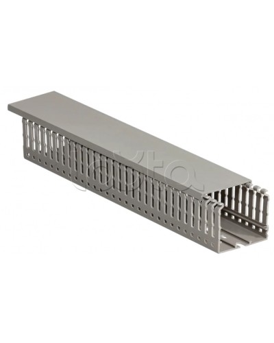 Кабель-канал перфорированный 60х40 ИМПАКТ IEK (CKM50-060-040-1-K03) в Прокопьевске Кабель-канал Pintop.ru