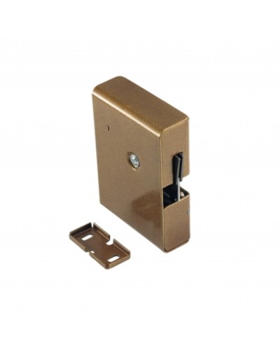 Замок электромеханический с толкателем и датчиком положения двери Promix-SM308.10.1 (коричневый) в Прокопьевске Электромагнитные замки Pintop.ru