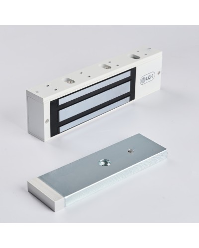 R-Lock RL-EM500-LSW - Электромагнитный замкок, 500кг, DC12/24B, цвет белый, RAL9016(белый), два датчика втроены в корпус замка: датчик Холла и магнито-контактный датчик в Прокопьевске Электромагнитные замки Pintop.ru