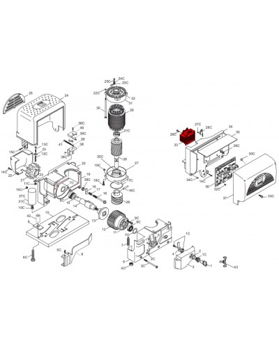 Трансформатор ZU200, ZL22 Came 119RIR263 в Прокопьевске Запчасти для шлагбаумов и автоматики Pintop.ru