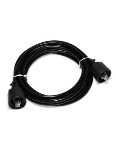 Патч-корд индустриальный RJ45 - RJ45, 4 пары, FTP, категория 5е, 3 м, черный LANMASTER LAN-S45-45-3.0-WP в Прокопьевске Патчкорды (медные) Pintop.ru