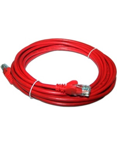 Патч-корд RJ45 - RJ45, 4 пары, UTP, категория 6, 0.5 м, красный, LSZH LANMASTER LAN-PC45/U6-0.5-RD в Прокопьевске Патч-корды и пигтейлы Pintop.ru