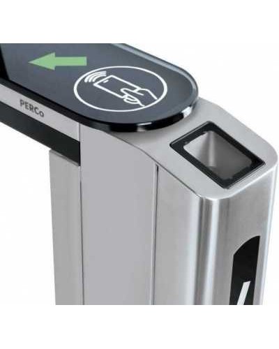 Передняя панель скоростного прохода PERCo-ST-01 со встроенным сканером штрихкода PERCo-FP01Q.1 в Прокопьевске Ограждения Pintop.ru