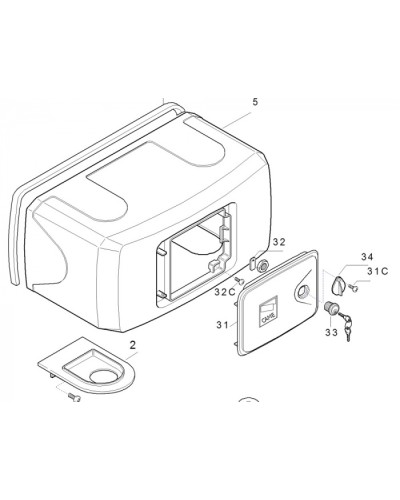 Корпус FERNI пластиковый Came 119RID122 в Прокопьевске Запчасти для шлагбаумов и автоматики Pintop.ru