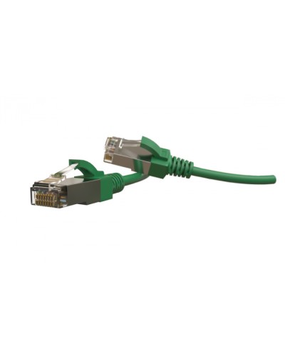 Патч-корд S/FTP Hyperline (PC-LPT-SFTP-RJ45-RJ45-C6-3M-LSZH-GN) в Прокопьевске Патчкорды (медные) Pintop.ru