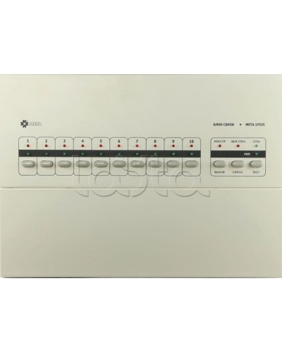 Блок связи на 10 каналов МЕТА 17555 в Прокопьевске Система оповещения и трансляции Мета Pintop.ru