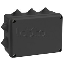 Коробка расп. КМ41242 150х110х70мм IP55 10 вв. черная IEK (UKO11-150-110-070-K02-55)
