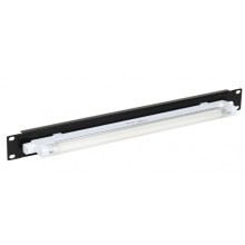 ITK 19" осветительная панель, 1U, с ручным вкл., черная (LE05-1U1)