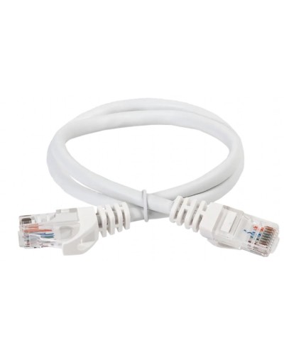 ITK Коммутационный шнур (патч-корд) кат.5Е UTP 5м белый (PC08-C5EU-5M) в Прокопьевске Патч-корды и пигтейлы Pintop.ru