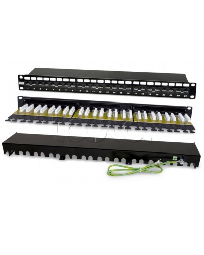Патч-панель Hyperline PP2-19-24-8P8C-C6A-110D в Прокопьевске Патч панель Pintop.ru