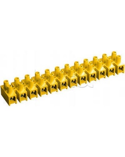 Зажим винтовой ЗВИ-5 н/г 1,5-4мм2 (12пар) желтый IEK UZV7-005-04 в Прокопьевске Клеммные колодки Pintop.ru