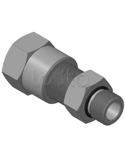 Кабельный ввод с резьбой G1/2 мм для прокладки кабеля в металлорукаве РЗ-ЦП-15, с уплотнением кабеля и проходным диаметром кабеля d=8-12 мм Спектрон КВМ-15/12-М-G1/2 в Прокопьевске Аксессуары для кабель-канала Pintop.ru