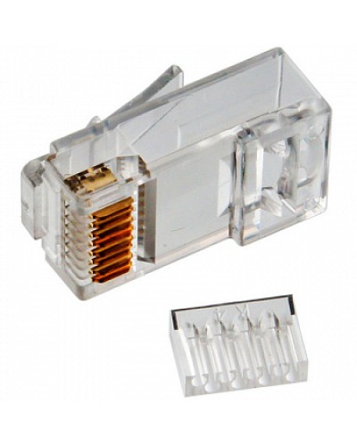 Коннектор RJ45 UTP 8P8C TWT (TWT-PL45-8P8C-V) в Прокопьевске Коннекторы и разъемы Pintop.ru
