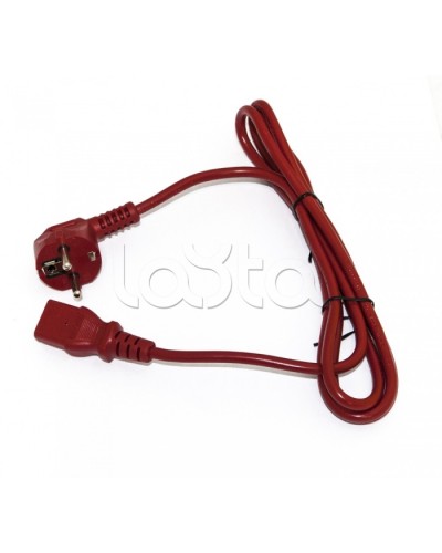 Кабель питания компьютера Hyperline PWC-IEC13-SHM-1.8-RD в Прокопьевске Патч-корды и пигтейлы Pintop.ru