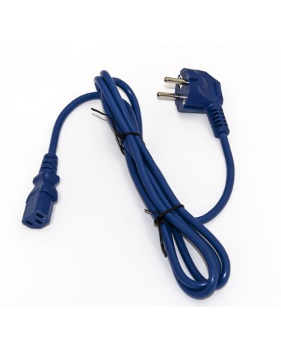 Кабель питания компьютера Hyperline PWC-IEC13-SHM-5.0-BL в Прокопьевске Патч-корды и пигтейлы Pintop.ru