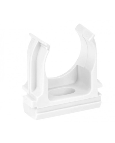 ELASTA Держатель с защелкой CF25 белый IEK (ET-TA00D-CF-025-K01-010) в Прокопьевске Держатели, клипсы, скобы Pintop.ru