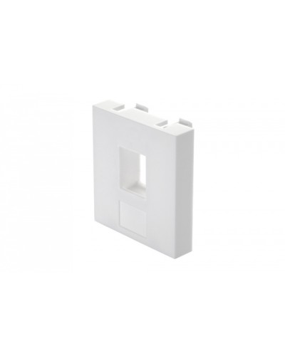 Адаптер 45 × 45 мм для 1 мультимедиа-модуля Keystone без шторки, белый Eurolan (16B-45-11WT) в Прокопьевске Модули Keystone Pintop.ru