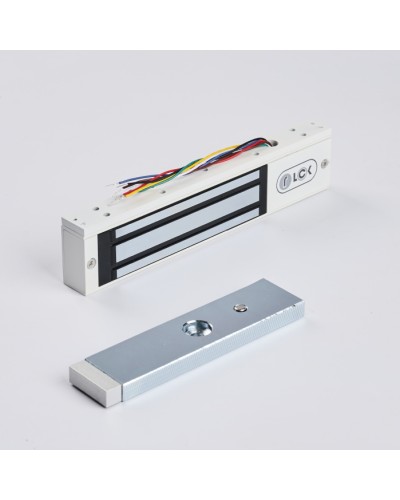 R-Lock RL-EM180-0SW - Электромагнитный замкок, 180кг, DC12/24B, цвет белый, RAL9016(белый), два датчика втроены в корпус замка: датчик Холла и магнито-контактный датчик в Прокопьевске Электромагнитные замки Pintop.ru