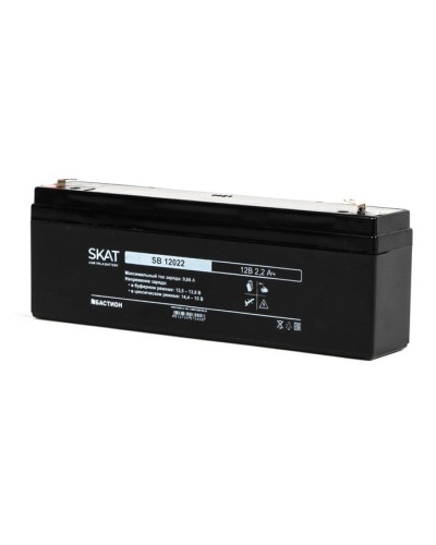 Бастион SKAT SB 12022 АКБ свинцово-кислотная тип AGM 12V 2,2Ач Iзар.0,66 А, ножевые клеммы в Прокопьевске Электротехническое оборудование Pintop.ru