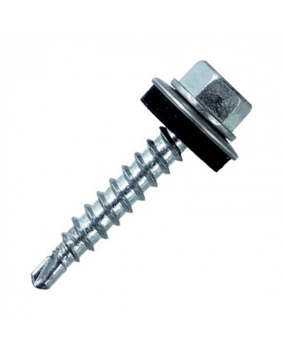 Саморез кровельный с шайбой 4,8х28 оц.(1000 шт/уп) ПожТехКабель PTK-Accessories 860-010 в Прокопьевске Крепеж: Дюбели, шурупы, саморезы Pintop.ru