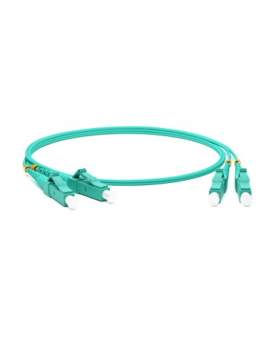 Патч-корд волоконно-оптический MM 50/125(OM3), LC-LC, duplex, LSZH, 1 м Hyperline FC-D2-503-LC/PR-LC/PR-H-1M-LSZH-AQ (FC-503-LC-LC-10G-1M) в Прокопьевске Патч-корды оптические Pintop.ru