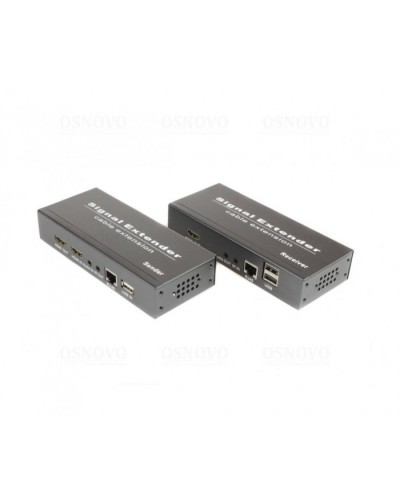 Комплект для передачи HDMI, USB, аудио, RS232 и ИК управления по сети Ethernet OSNOVO TLN-HiKMDA2+RLN-HiKMDA2 в Прокопьевске Видеоусилители, Модуляторы, Делители Pintop.ru