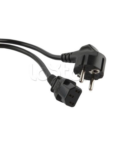 Кабель питания 10 м Hyperline PWC-IEC13-SHM-10-BK в Прокопьевске Патч-корды и пигтейлы Pintop.ru