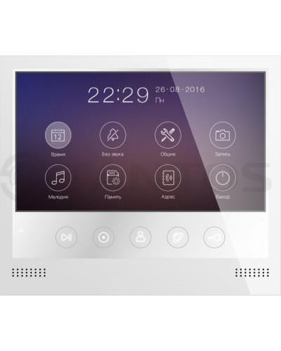 Монитор цветного видеодомофона формата AHD с сенсорными кнопками и возможностью записи фото или видео по вызову на microSD карту Tantos Selina HD M в Прокопьевске Абонентские видеоустройства Pintop.ru