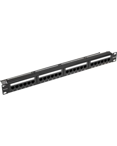 Панель коммутационная с кабельным органайзером 19, 1U, 24 порта, UTP, RJ-45, CAT 5e REXANT PRO (02-0031) в Прокопьевске Аксессуары для стоек и шкафов Pintop.ru