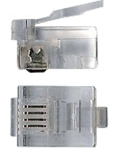 Коннектор RJ12 д/кабеля 6-ти контактный TWT-PL12-6P6C/100 в Прокопьевске Аксессуары для кабель-канала Pintop.ru