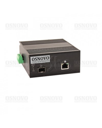 Медиаконвертер Gigabit Ethernet с поддержкой PoE OSNOVO OMC-1000-11HX/I в Прокопьевске Медиаконвертеры Pintop.ru