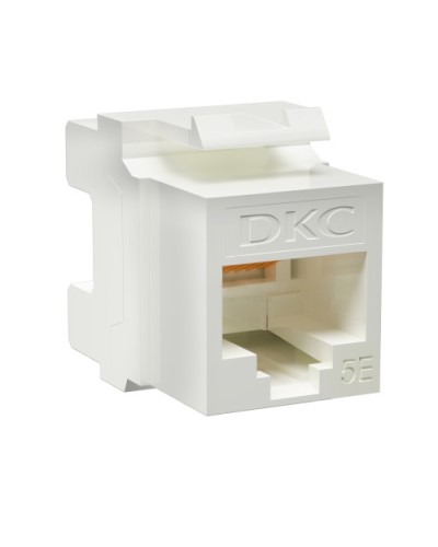 Модуль Keystone RJ45 CAT5E неэкранированный, 180 градусов, белый (форм-фактор A10) DKC RNK5EU180WH в Прокопьевске Модули Keystone Pintop.ru